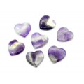 Сердце из аметиста шевронного 24*24*7мм. (43-7) Сердце из аметиста шевронного 24*24*7мм. (43-7)