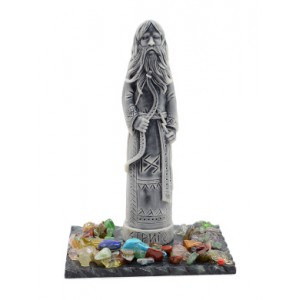 Сувенир из змеевика и мрамолита "Стрибог" большой 85*65*125мм.