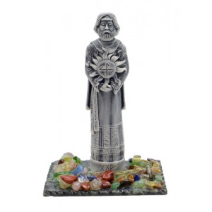 Сувенир из змеевика и мрамолита "Хорс" большой 85*65*125мм.