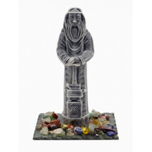 Сувенир из змеевика и мрамолита "Сварог" большой 85*65*125мм