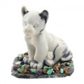 Сувенир из змеевика и мрамолита "Львенок Симба" 80*100*100мм.