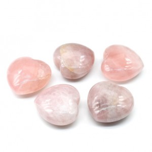 Сердце из розового кварца 42*21*42мм, 50-55г