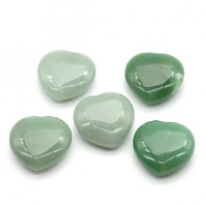 Сердце из авантюрина зеленого 30*30*12мм, 16г