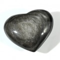 Сердце из обсидиана радужного 77*66*36мм, 206г