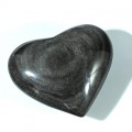 Сердце из обсидиана радужного 77*66*32мм, 176г