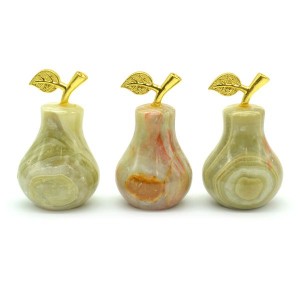 Груша из камня оникс 37*37*60мм Груша из камня оникс 37*37*60мм