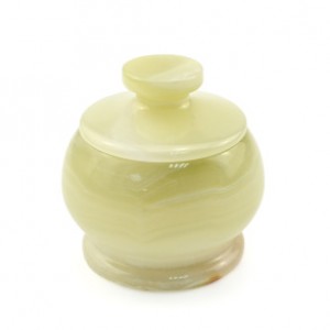 Шкатулка из оникса круглая 3 (74*74*74мм)