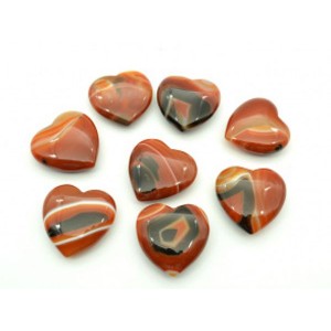 Сердце из сердолика  39*39*14мм, (45-8)