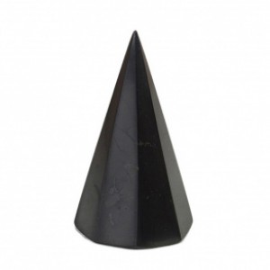 Пирамида из шунгита 8-гранная полированная, размер основания 60мм