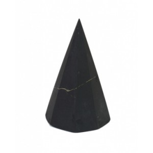 Пирамида из шунгита 8-гранная неполированная, размер основания 30-35мм