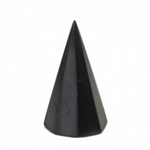 Пирамида из шунгита 8-гранная полированная, размер основания 50-55мм