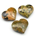 Сердце из яшмы океанической 58*50*25мм, 80-89г