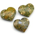 Сердце из яшмы океанической 55*47*23мм, 70-79г