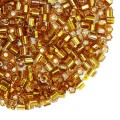 Бисер TOHO HEXAGON №11 цвет 34 медный внутреннее серебрение 5 граммов Япония
