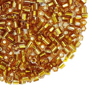 Бисер TOHO HEXAGON №11 цвет 34 медный внутреннее серебрение 5 граммов Япония