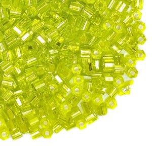 Бисер TOHO HEXAGON №11 цвет 23 салатовый внутреннее серебрение 5 граммов Япония