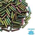 Стеклярус TOHO BUGLE 9 мм № 0508 оливковый меланж 5 граммов Япония