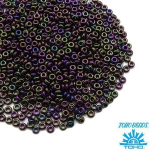 Бисер TOHO Demi Round №11 цвет 85 фиолетовый ирис ЯПОНИЯ 5 граммов Бисер TOHO Demi Round №11 цвет 85 фиолетовый ирис ЯПОНИЯ 5 граммов