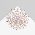 Брошь "Жемчужное сияние", цвет белый , золотистый