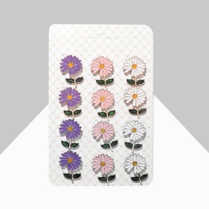 Брошь "Цветок" ромашка  цвет МИКС