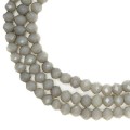 Бусины хрустальные Рондель 3,5*3 мм цвет кварцевый серый, около 29 см/100 шт нить