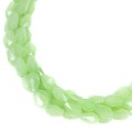 Бусины хрустальные Капля 6*4 мм Светло-зеленый опал, около 40 см нить /около 70 бусин