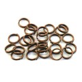 Колечки металлические двойная крутка 7 мм медь 50 штук/упаковка