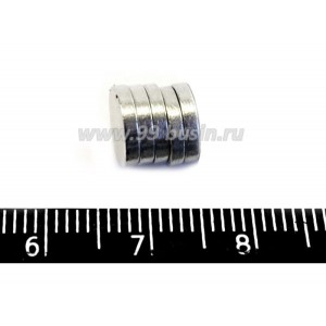 Магнит для холодильника таблетка 8*1,5 мм 10 штук/упаковка