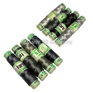 Микс нитей Seta Faro "Грозовое небо" 100% шёлк Италия 4 катушки по 10 метров, толщина №3