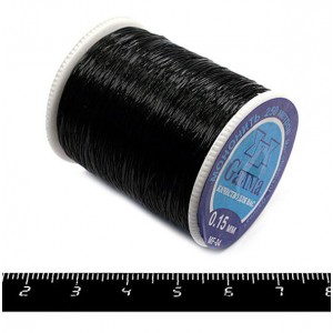 Мононить Гамма цвет чёрный 0,15 мм 100% нейлон катушка 250 метров