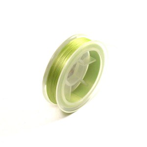 Нить для бисера Титан-100 бледно-зелёный №2706 катушка 100 метров, толщина 0,1 мм полиэстер 100%