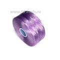 Нить Superlon (S-lon) D цвет Lavender (лавандовый), толщина 0,11 мм, катушка 71.3 метров