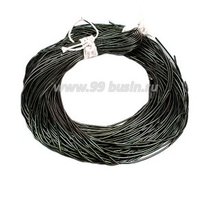 Канитель гладкая глянцевая 1 мм, цвет MD-18 зеленый мох Индия, упаковка 50 граммов (разные отрезки, общая длина около 28 метров)