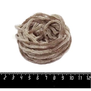 Синель Италия Mafil 3 мм, цвет Tortora (крем-карамель), 5 метров/упаковка