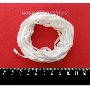 Синель Италия Mafil 3 мм, цвет Bianco - белый, 5 метров/упаковка