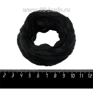 Синель Италия Mafil 4 мм, цвет Nero черный, 5 метров/упаковка