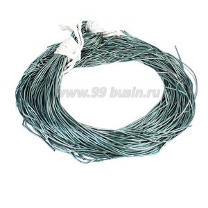 Канитель гладкая глянцевая 1 мм, цвет MD-21 серо-голубой стальной, пр-во Индия, 50 граммов (около 26 метров)