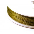 Тросик ювелирный 0,38 темное золото 6 м/упак