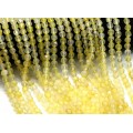 Бусины из агата тонированного шарик гр.7мм цв.желтый, 40см, 50 бусин