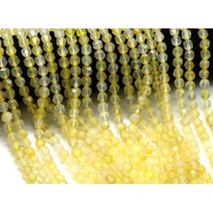 Бусины из агата тонированного шарик гр.7мм цв.желтый, 40см, 50 бусин