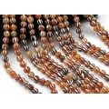 Бусины из агата тибетского шарик 10мм цв.рыжий, 38см, 38 бусин