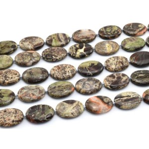 Бусины из агата цветочного т.овал 25*34мм, 42см, 11 бусины Бусины из агата цветочного т.овал 25*34мм, 42см, 11 бусины