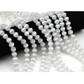 Бусины из агата тибетского шарик 10мм цв.белый, 38см, 38 бусин