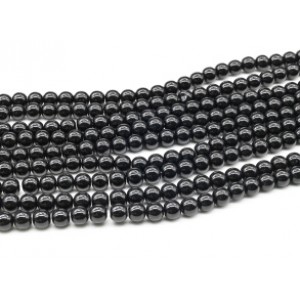 Бусины из агата черного шарик 8мм (имитация), 38см, 50 бусин (иск.) Бусины из агата черного шарик 8мм (имитация), 38см, 50 бусин (иск.)