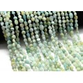 Бусины из амазонита галтовка 5*8мм, 39см, 48 бусин