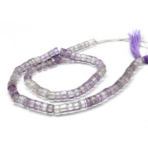 Бусины из аметиста диски 6*4мм, 41см, 91 бусина, 35,5г