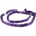 Бусины из аметиста диски на увеличение, 41см, 105 бусин, 27,1г