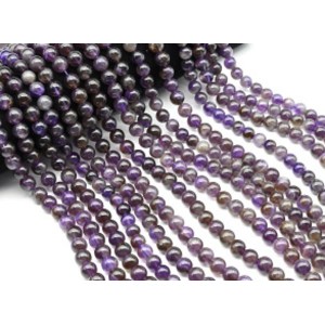 Бусины из аметиста шарик 8мм, 38см, 45 бусин