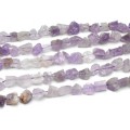 Бусины из аметиста галтовка 11*16мм, 38см, 25 бусин