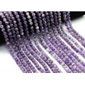 Бусины из аметиста шарик 6-6,5мм, 38см, 60 бусин